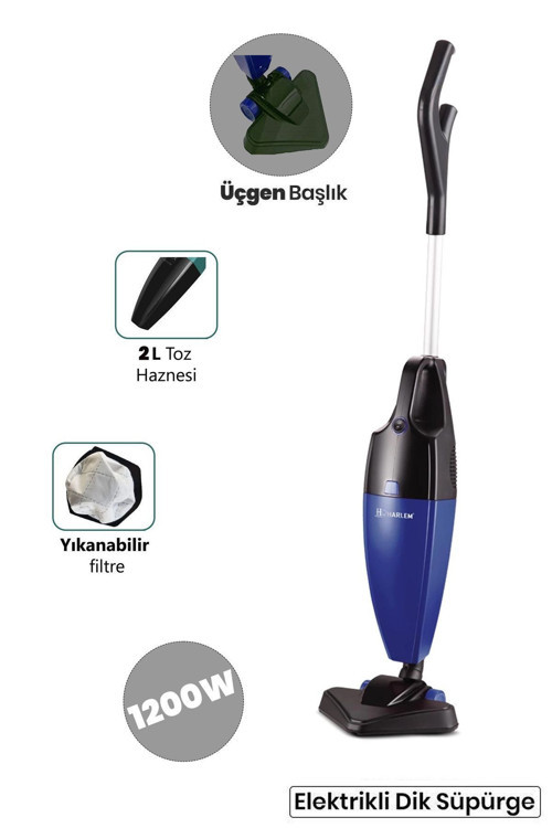 2In1 Dikey Ve Elde Elektrikli Süpürge 2 Litre Hazneli 800W Yıkanabilir Filtreli