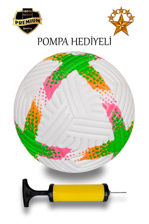Profesyonel Futbol Topu Pompalı Dikişli Futbol Topu Sert Zemin Halı Saha Futbol Topu