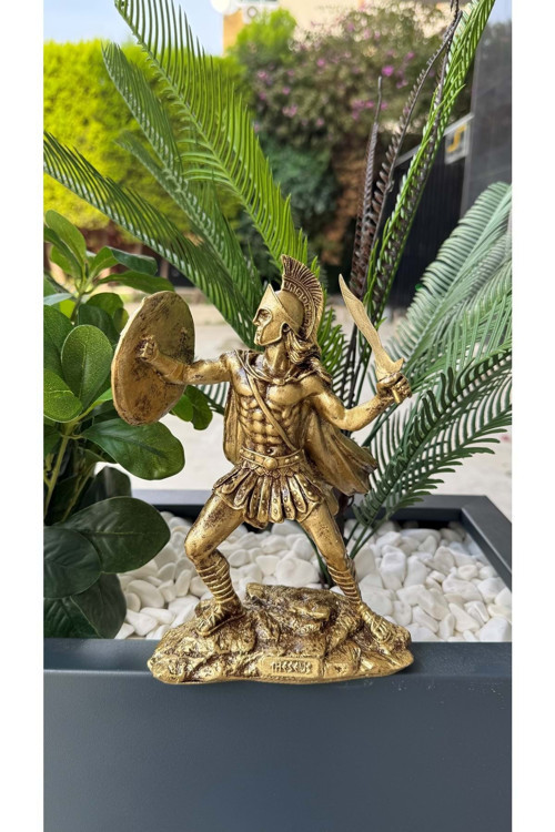 Yunan Mitolojisi Theseus Biblo /20 Cm /Altın Rengi
