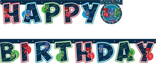 Pj Masks Trend Lisanslı Happy Birthday