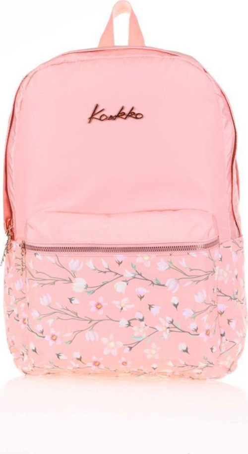 Okul Sırt Çantası Soft Floral Somon K1489