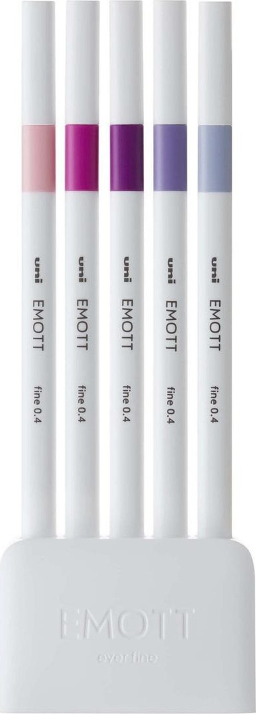 Akrilik Uçlu Keçeli Kalem Emott 0.4 Mm Fine 5 Renk Çiçek PEM-SY/5C.07