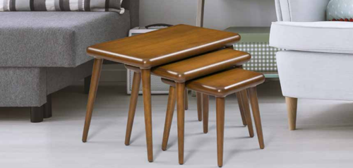 Zigon Osm 18258 CLASS Model klasik Sehpa Ceviz Ahşap Kayın retro ayak El Yapım