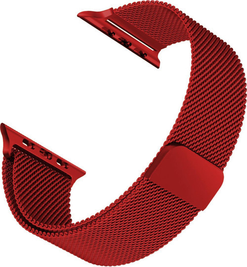 Apple Watch 4 40mm Milanese Loop Kordon Koyu Kırmızı
