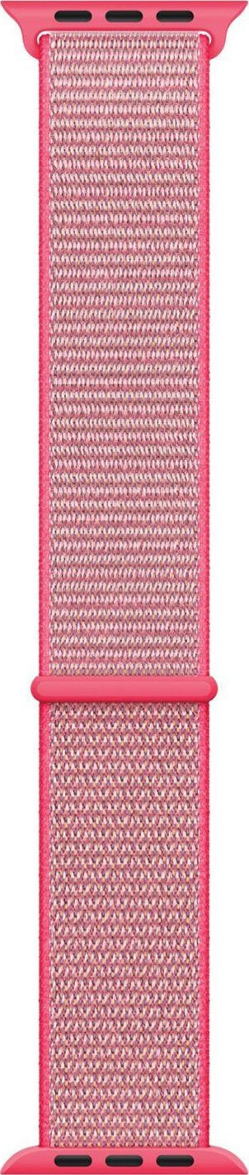 Apple Watch SE 44mm Hasırlı Kordon Woven Sport Loop Pembe