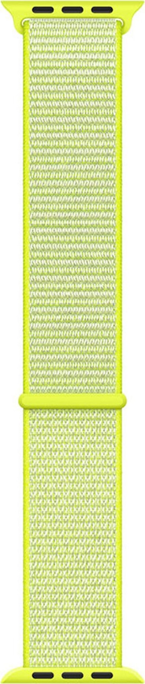 Apple Watch SE 44mm Hasırlı Kordon Woven Sport Loop Sarı