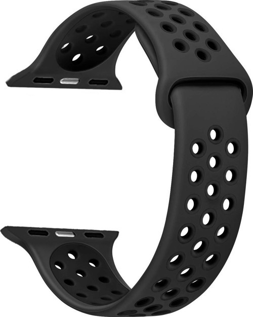 Apple Watch Series 5 40mm Rainbow Sport Band Kordon Siyah