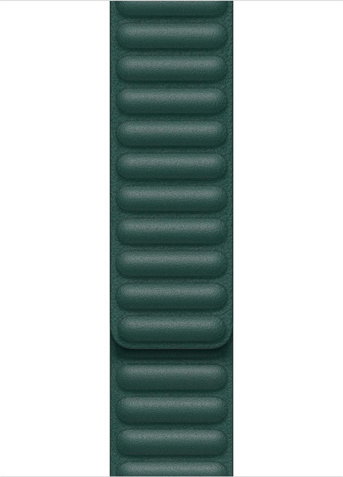 Apple Watch Series 5 44mm Kordon Leather Link Band Koyu Yeşil