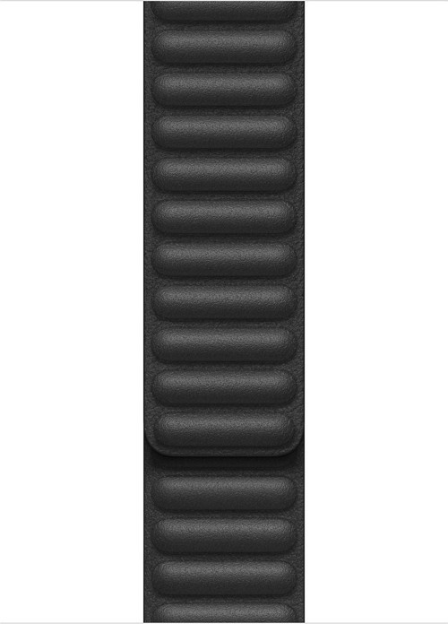 Apple Watch Series 5 44mm Kordon Leather Link Band Siyah