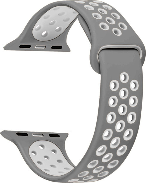 Apple Watch Series 4 44mm Rainbow Sport Band Kordon Gri