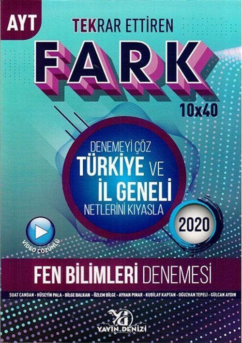 AYT Fen Bilimleri Fark Tekrar Ettiren 10x40 Denemesi