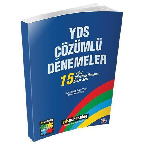 YDS Çözümlü Denemeler 15 Adet Çözümlü Deneme Sınav Seti