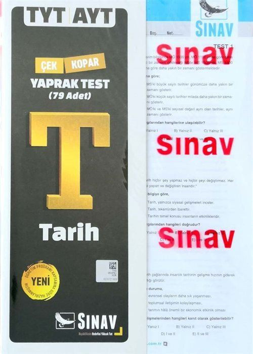 TYT AYT Tarih Çek Kopar Yaprak Test