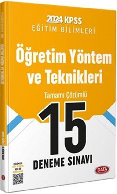 2024 KPSS Eğitim Bilimleri Öğretim Yöntem ve Teknikleri Tamamı Çözümlü 15 Deneme Sınavı