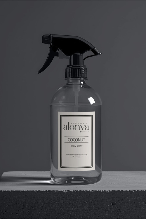 COCONUT Hindistan Cevizi Esintisi, Sprey Başlıklı Aromatik Oda & Ofis Parfümü, 500ML