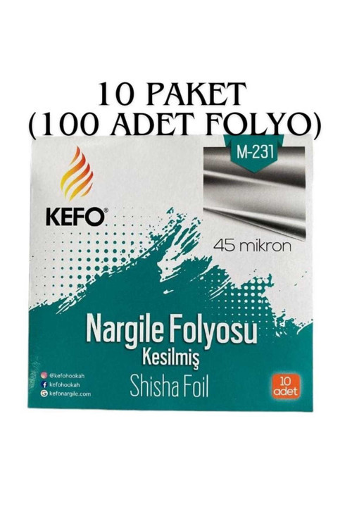 10 Paket(100 Adet) Hazır Kesilmiş Folyosu