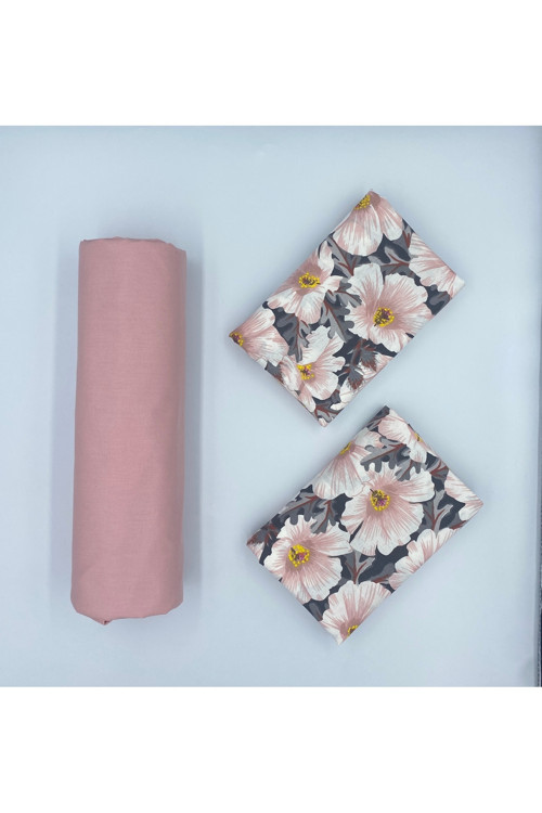 %100 Organik Pamuk Yumuşak Kumaş Lastikli Çarşaf+Yastık Kılıfı Köşe Derinliği 28-30 Cm**Yeni Sezon**
