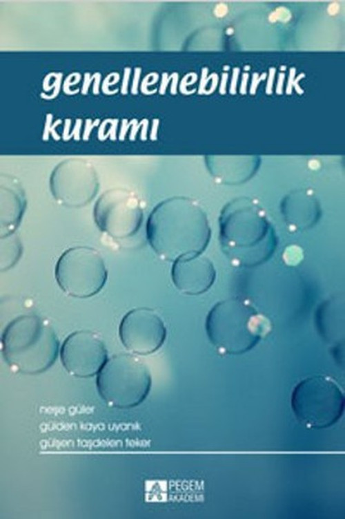 Pegem Akademi Yayıncılık Genellenebilirlik Kuramı