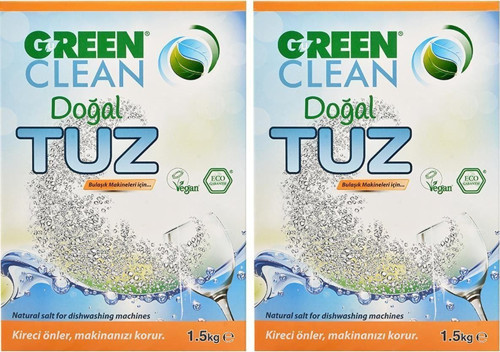 Organik Bulaşık Makinesı Doğal Tuz 1,5 Kg 2'Li Set