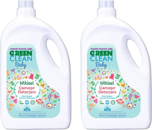 Organik Lavanta Yağlı Baby Bitkisel Sıvı Çamaşır Deterjanı 2,75L 2'li
