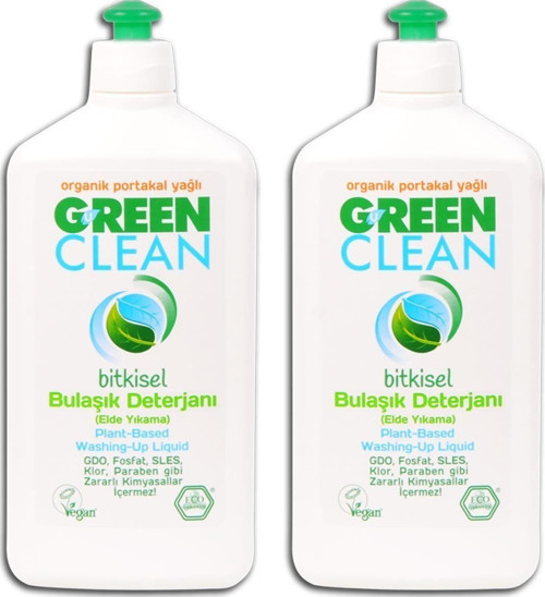 Organik Portakal Yağlı Bitkisel Bulaşık Deterjanı 500 Ml 2'Li Set
