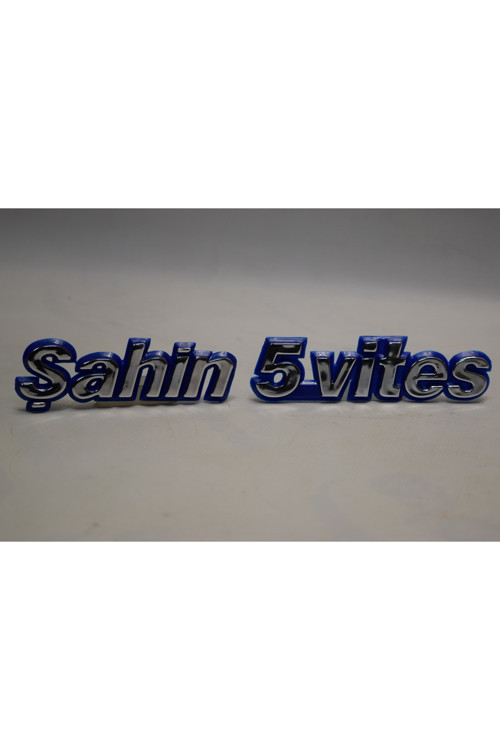 Bagaj Kapağı Şahin 5 Vites Yazısı Takım Mavi