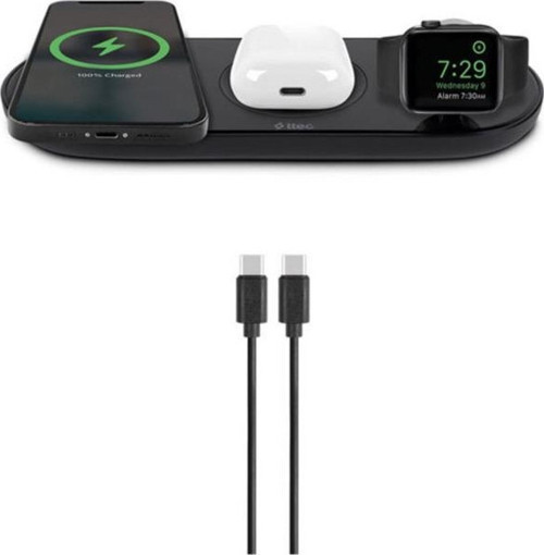 AirCharger Trio 3'ü 1 Arada iPhone + Apple Watch + AirPods Kablosuz Hızlı Şarj Aleti