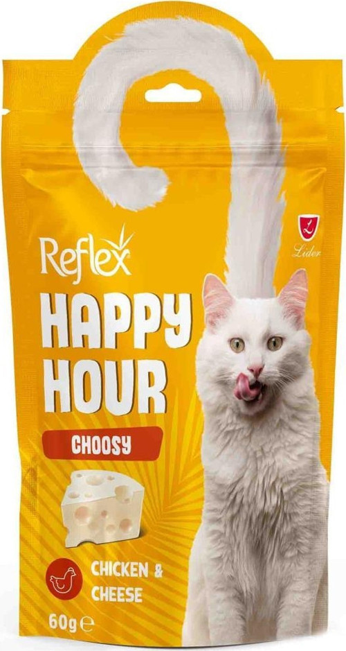 Happy Hour Seçici Kedi Peynir Tavuk Kedi Ödül 60 Gr