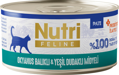 Okyanus Balıklı ve Yeşil Dudaklı Midyeli Tahılsız Yetişkin Kedi Maması 70gr X 24 Adet