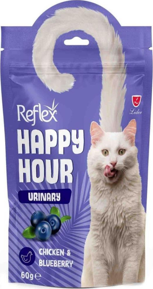 Reflex Happy Hour Urinary Yabanmersinli Tavuklu Kedi Ödül 60 gr