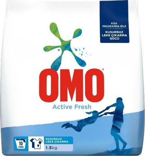Matik 1,5 Kg. Active Fresh ( toz deterjan ) (2'li)