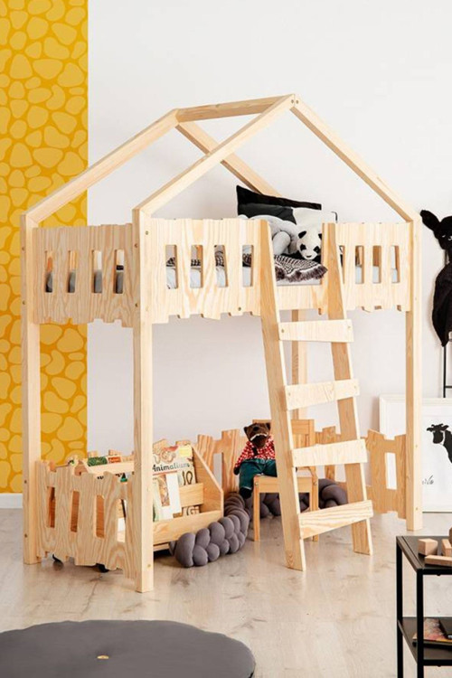 Markaawm Montessori Ranza Çocuk Karyola Çatılı Oyun Evi Elephant