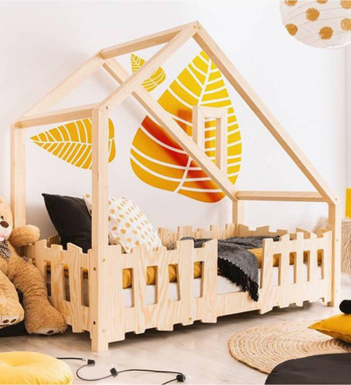 Markaawm Galaxy Montessori Yatak Doğal Çam Çocuk Karyola