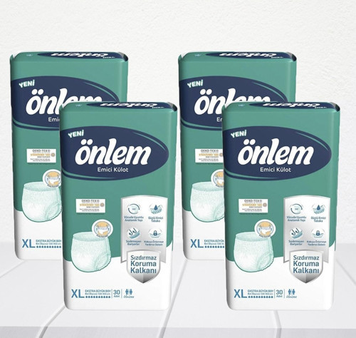 Emici Külot Ekstra Büyük Boy XL 30'lu 4 Adet Hasta Bezi