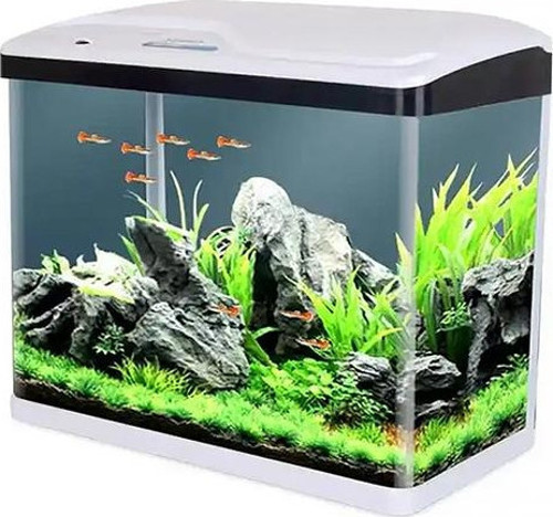 Komple Akvaryum 39 x 19 x 44 cm Beyaz