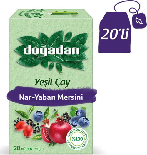 Yeşil Çay Nar Yaban Mersini 20'Li Paket