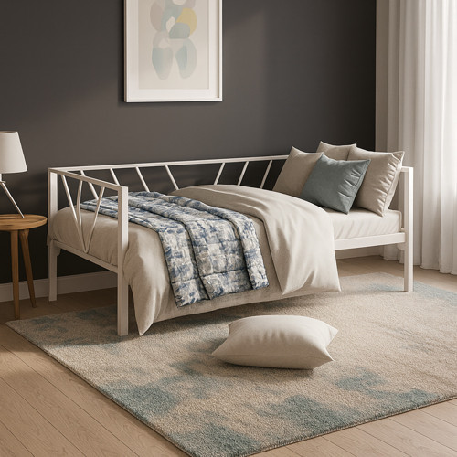 Alchera Daybed Tek Kişilik Metal Karyola (Ölçü & Renk Seçenekli)