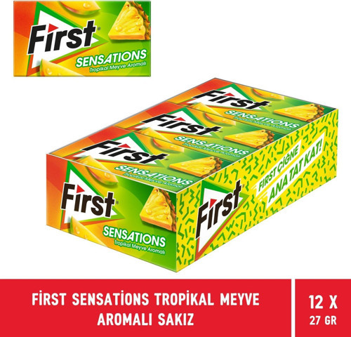 Sensations Tropikal Meyve Aromalı Sakız 27 gr - 12 Adet