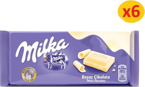 Beyaz Çikolata 80gr - 6 adet