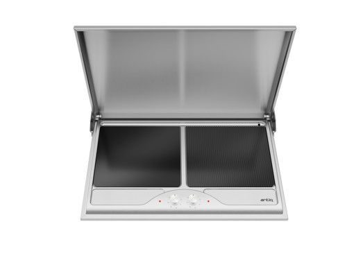 Savor Serisi Düz - Grill Camlı Inox Elektrikli Barbekü