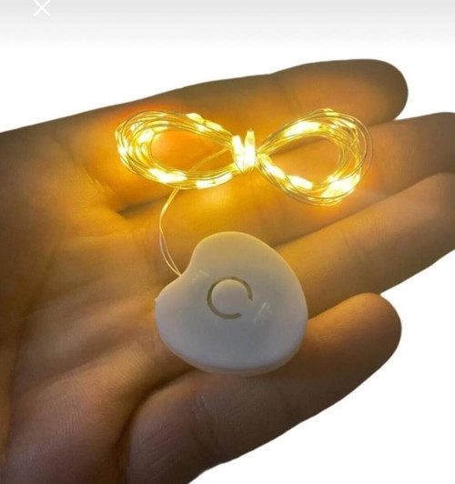 1 Metre Peri Led Mini Güç Kutulu Dekoratif led Piller Dahildir 1 adet