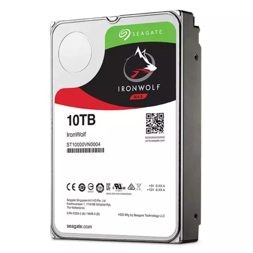 IRONWOLF, ST10000VN0008, 3.5", 10TB, 256Mb, 7200Rpm, SERVER/NAS HDD