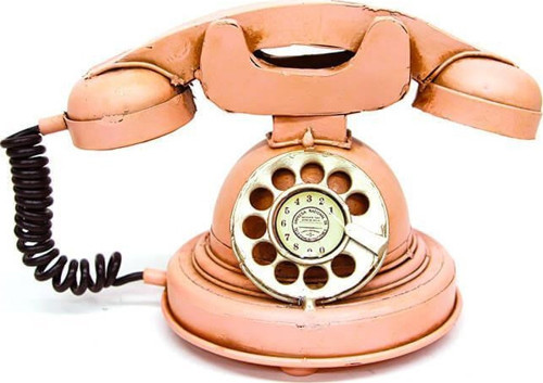 Dekoratif Metal Telefon Biblo Dekoratif Hediyelik