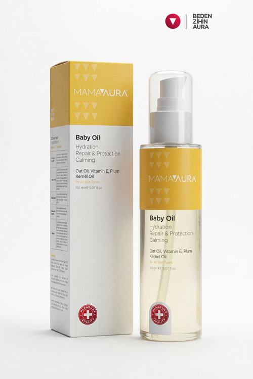 Yatıştırıcı ve Nemlendirici Bebek Bakım Yağı - Baby Oil 150 ml