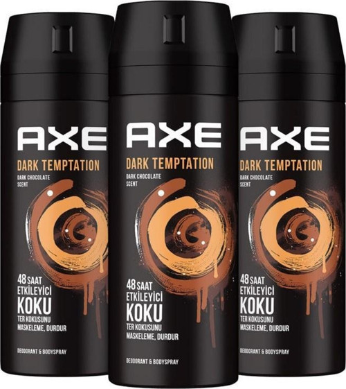 Erkek Deodorant Sprey Dark Temptation 150 ml X3