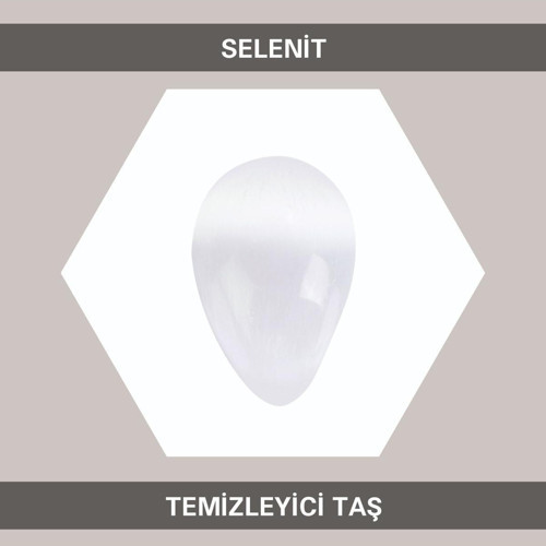 Yumurta Şeklinde Doğal Selenit Taşı Doğal Taş