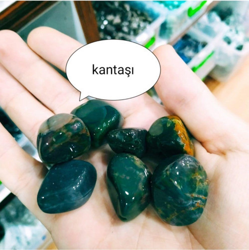 Kantaşı Doğal Taş Tamburlanmış Parça Stres Taşları