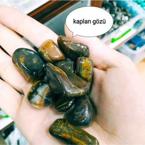 Kaplangözü Doğal Taş Tamburlanmış Parça Stres Taşları