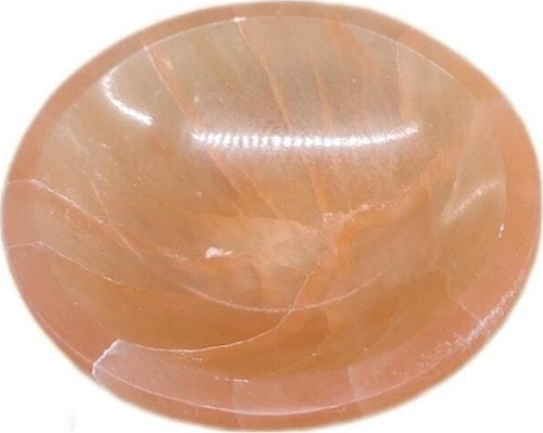 Selenit Doğal Taş Çanak Kase - 8 Cm