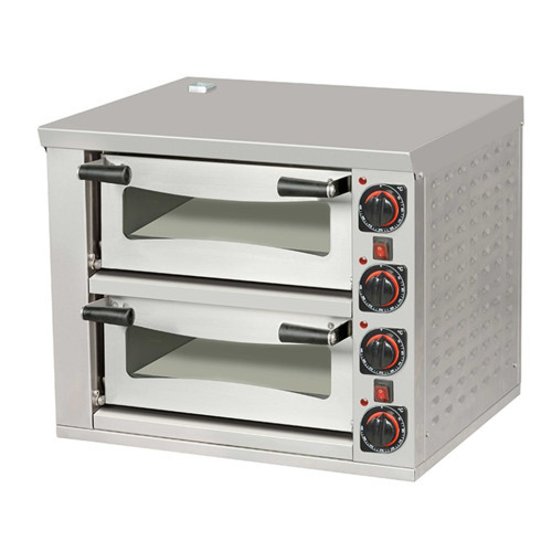 FPZ01.E21 U50 Elektrikli 2 Katlı Pizza Fırını 62x62